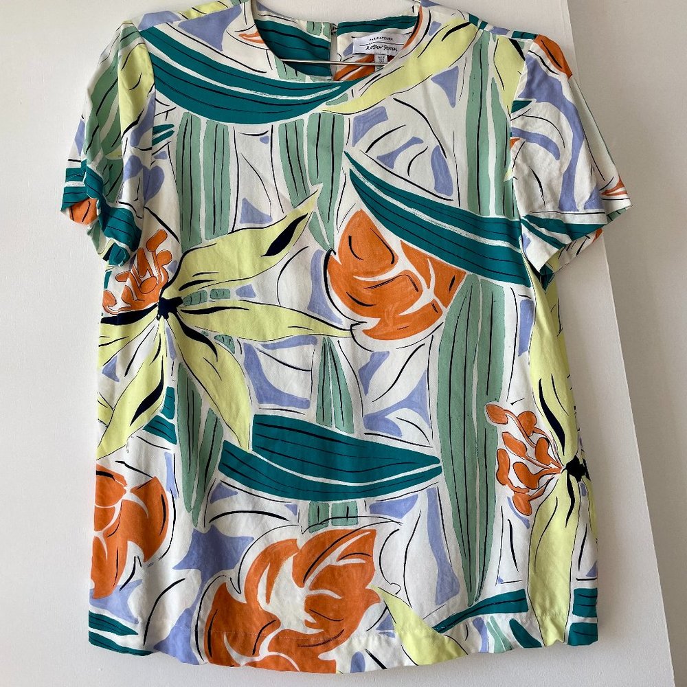 & Other Stories Tropical Print Blouse